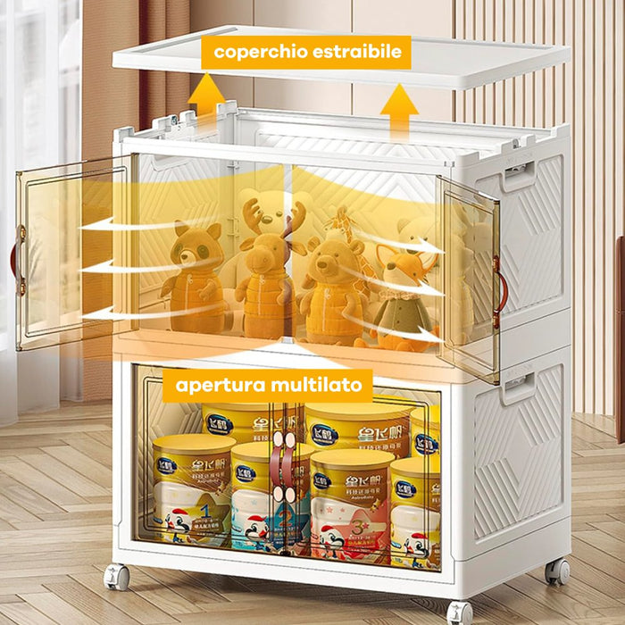 Boîte de rangement pliable multi-niveaux Super Box
