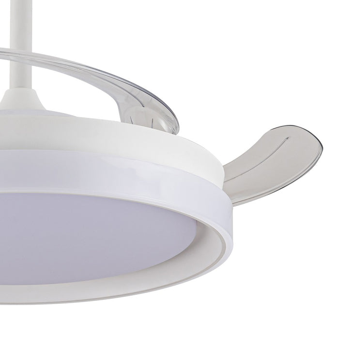Ventilatore da Soffitto con Luce LED e Pale a Scomparsa