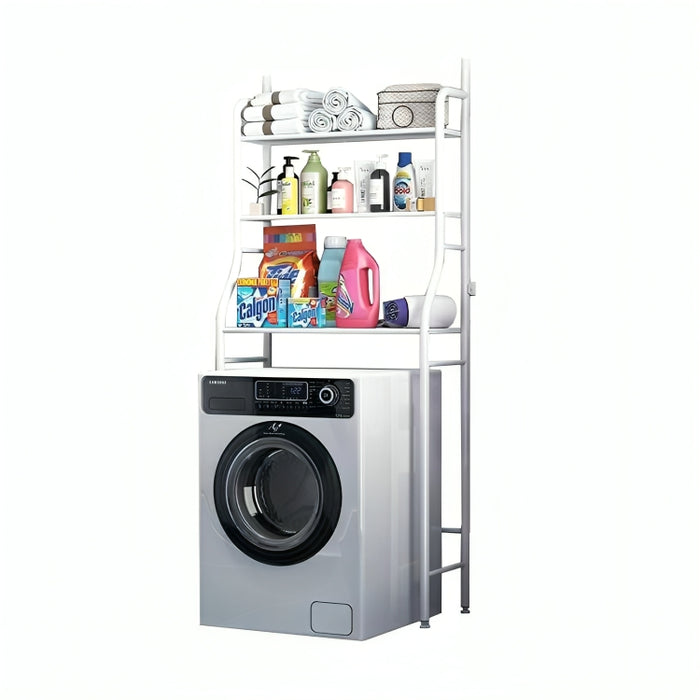 Iron Storage Scaffale Salvaspazio Multifunzionale per Bagno Supporto per Lavatrice