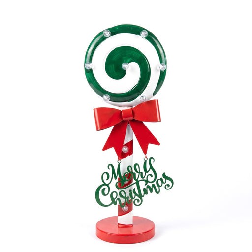 Lecca-lecca luminoso LED Merry Christmas