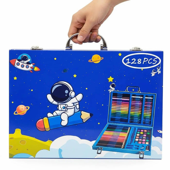 Set disegno bambini 128 pezzi valigetta Astronauta