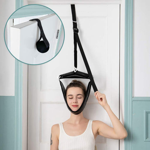 Dispositivo di trazione cervicale da porta con fermaporta